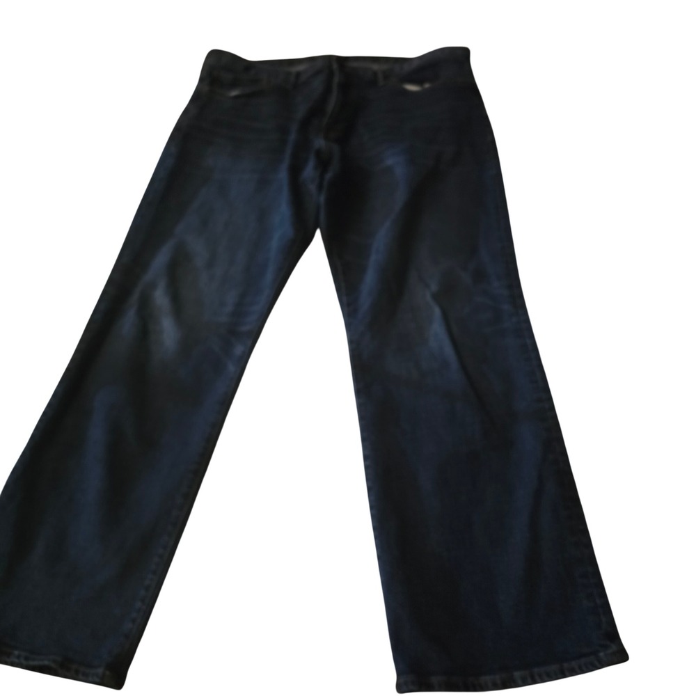 Gap Denim Mens 40x32 Straight Fit Dark Wash Indigo Blue Jeans 14207